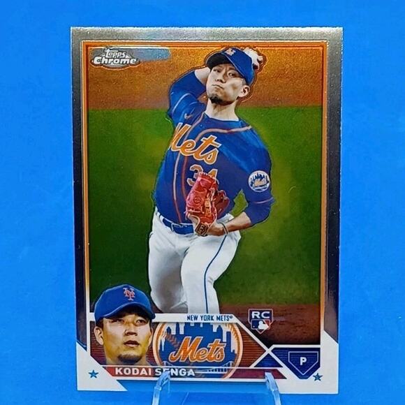2023 Topps Chrome - Kodai Senga #217 (RC) NY Mets - Picture 3 of 5